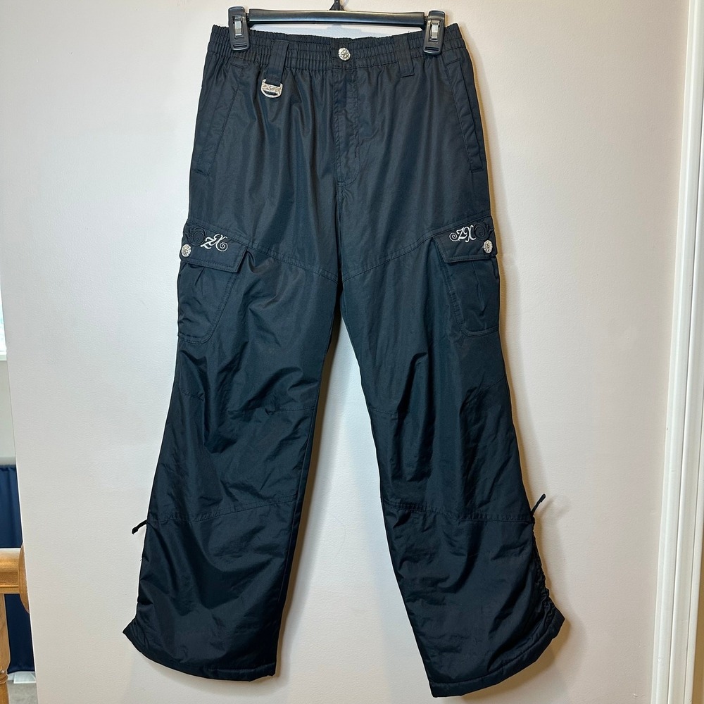 ZeroXposur Black Cargo Ski Snowboard Snow Pants Girls Youth Kids Size 14 Large L